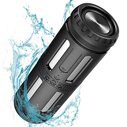Bluetooth Speaker Waterproof Portable Speakers Loud Stereo Sound, 30 Hours Playtime, Enhanced Bass, Built-in Mic, Dustproof, Shockproof, HandsFree Calls, 5200mAh Powerbank for Party, Pool, Camping