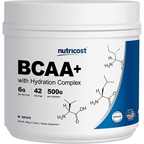 Nutricost BCAA  Hydration Powder 2:1:1 (Grape) 500 Grams