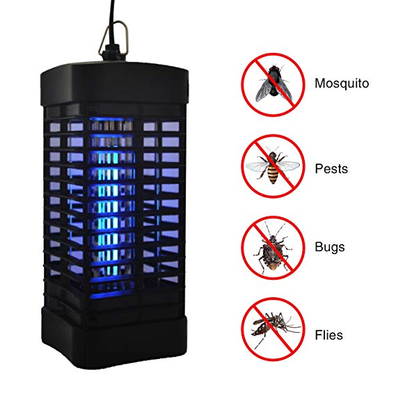 RIOGOO Electric Mosquito Killer Lamp LED Bug Zapper Insect Killer Trap Night Light No Chemicals No Pesticides Zapper UV light