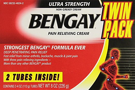 Bengay Ultra Strength Bengay Cream, 2Pack (2 x 4 Oz Each ) Nk$l:eBV