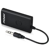 Mpow Streambot Pro Portable Bluetooth 30 Wireless Stereo Music Audio Transmitter for 35mm Audio Device  MP3MP4iPodTVCDDVDPCTablet and Other Non-media Devices