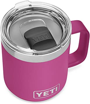 YETI Rambler 10 oz Stackable Mug, Vacuum Insulated, Stainless Steel with MagSlider Lid, Prickly Pear