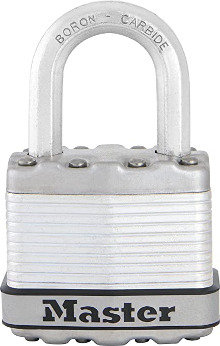 Master Lock Padlock, Magnum Laminated Steel Lock, 1-3/4 in. Wide, M1XKAD