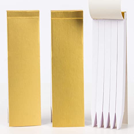 Skylarlife Perfume Testing Strips/ Perfume Paper Test Strips/Scent Blotter/ Fragrance Tester Strips for Essential Oils/ Aromatherapy Oil/ DIY Candle Making Supplies/ Create your custom fragrance –2 Books - Book of 100 - Gold Cover (200 strips in total)