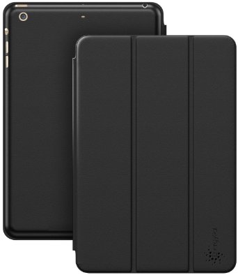 iPad Air 2 case, EnergyPal PU Leather Stand Case with Auto Sleep/Wake Function for iPad Air 2 [ Black ]