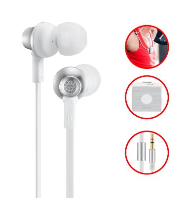 Aidbucks HM2010 Wireless Sport Noise Cancelling Bluetooth Headphones - White