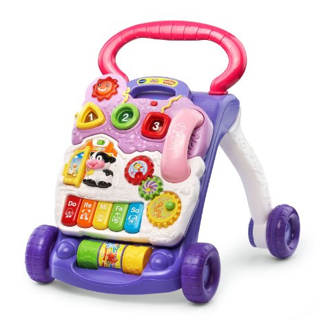 VTech Sit-to-Stand Learning Walker Lavender Frustration Free Packaging