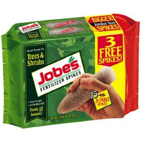 Jobe's 1610 Tree Outdoor Fertilizer Food Spikes, 15 Pack