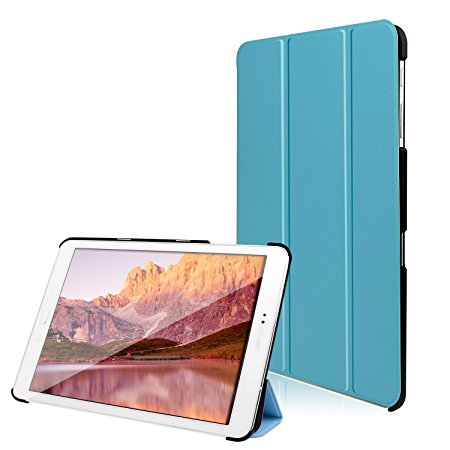 Tab S2 8.0 Case, JETech Gold Slim-Fit Smart Case Cover for Samsung Galaxy Tab S2 8.0 inch Tablet with Auto Sleep/Wake Feature (Blue) - 3331