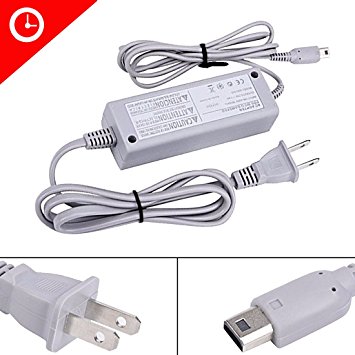 Luniquz AC Power Charging Adapter for Nintendo Wii U Gamepad Remote Controller Charger Cable Cord