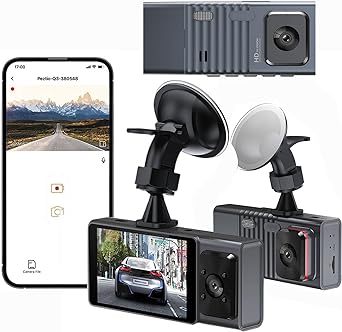 Dash Cam, Prime Deals Lightning Deals, Dash Camera for Cars, 1080P Dash Cam Front and Inside, Dash Camera Dashboard Car Cameras, HD Night Vision, G Sensor, Parking Monitor, Loop Recording