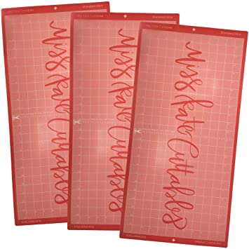 MK Mat for Cricut Silhouette - 12"x24" - Super Stick Pink Cutting Mat (3 Pack) - by Miss Kate Cuttables