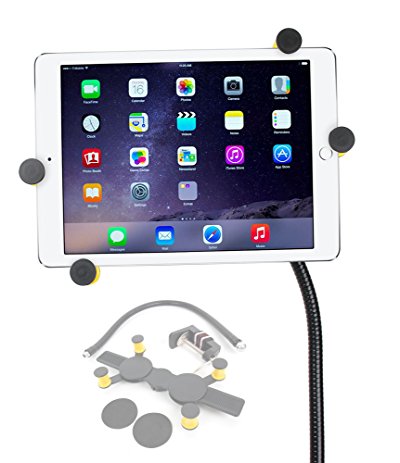 DURAGADGET Apple iPad Flexible Arm Tablet Holder - Desktop Clamp Handsfree Universal Stand with Multiple Viewing Angles for Apple iPad / 2 / 3 / 4 , Apple iPad Mini / 2 / 3 / 4 & Apple iPad Air / 2, Apple iPad Pro 12.9" / 9.7"