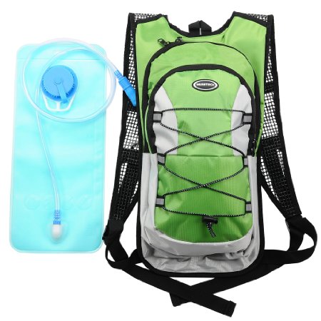 Hydration Pack with 2L Backpack Water Bladder for Hiking Running Biking 4 Colors