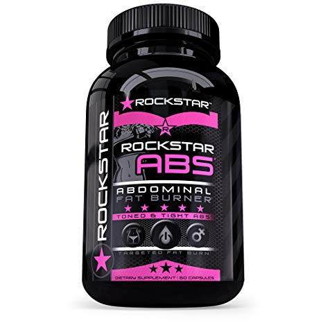 Rockstar Abs Targeted Fat Burner, Skinny Gal Weight Loss for Women, #1 Thermogenic Diet Pill and Fast Fat Burner, Carb Block & Appetite Suppressant, Weight Loss Pills, 60 Veggie Cap