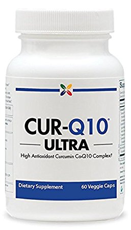 Stop Aging Now CUR-Q10 ULTRA Curcumin CoQ10 Complex Veggie Capsules, 3-Pack