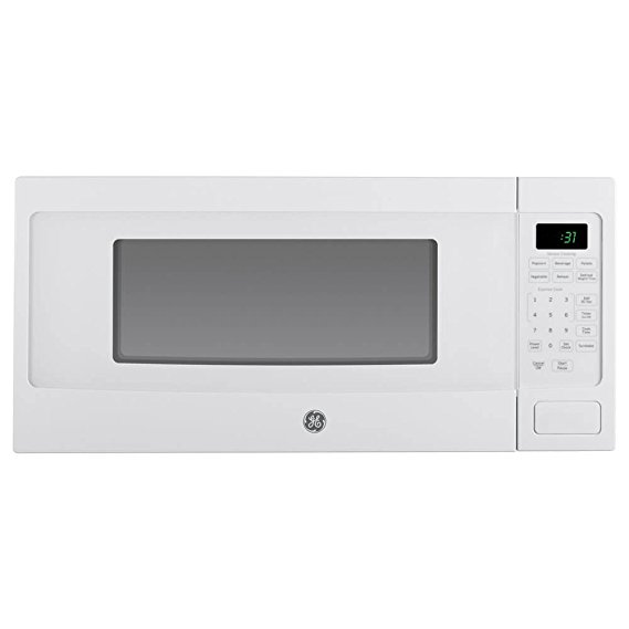 GE PEM31DFWW Profile 1.1 Cu. Ft. White Countertop Microwave