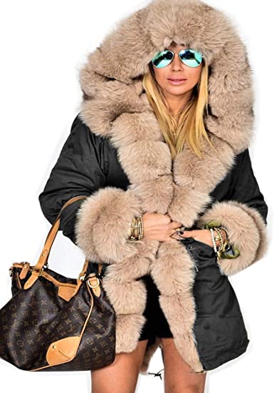 Roiii fur outlet coat