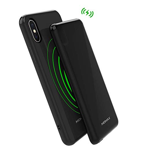 Battery Case for iPhone Xs & X Qi Wireless Charging 4000mAh Power Bank,Magnetic Slim Rechargeable Extended Protective Portable Charger Case for iPhone X, External Battery Pack with USB C Port