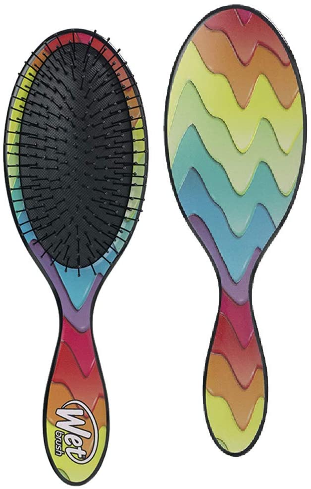 Wet Brush Hair Brush Original Detangler with Ultra-Soft Bristles for Women, Men and Kids, Gentle Detangle for Wet or Dry Hair, Multi-Color Melt
