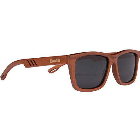 WOODIES Wood Sunglasses with Polarized Lens and Crate Display Box