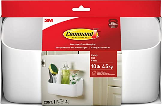 Command Large Organizing Caddy, Organize Damage-Free, Heavyweight Hanging up to 10lbs