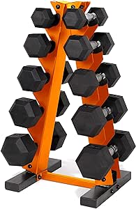 CAP Barbell 150 LB Coated Hex Dumbbell Weight Set with Vertical Rack | Multiple Colors