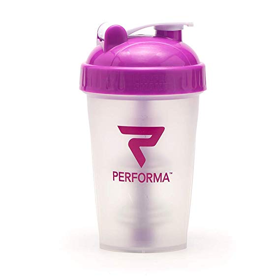Performa Perfect Shaker - Mini Shaker Bottle, Best Leak Free Protein Shaker Bottle With Actionrod Mixing Technology For All Your Protein Needs! Shatter Resistant & Dishwasher Safe