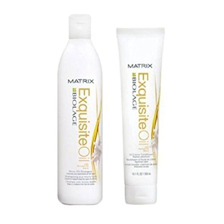 Matrix Biolage Exquisite Oil Shampoo 16.9 oz & Oil Creme Conditioner 10.1 oz Duo Set