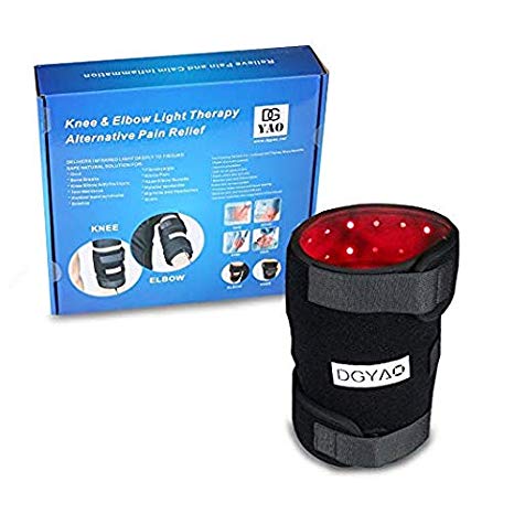 Red Light Therapy Near Infrared Wrap Heated Pad LED 880 nm Knee Elbow Brace Pain Relief Device Benefits Arthritis Pain Deep Penetrating Heals for Arthritis Sore Muscle