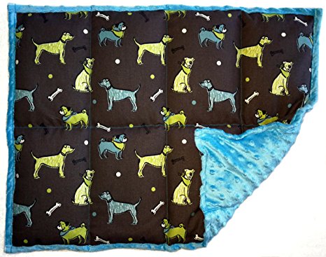Weighted Sensory Lap Pads - from 3 to 12 lbs & More than 10 Designs (7 lbs, The Dog Park)