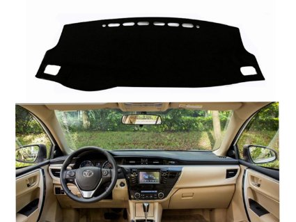 FLY5D® DashMat Car Carpet Dashboard Sun Cover Pad Dash Mat for TOYOTA New COROLLA Year 2014-2016 (TOYOTA New COROLLA Year 2014-2016, Black)