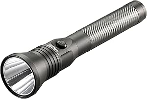 Streamlight 75863 Stinger DS HPL 800-Lumen Rechargeable Flashlight with 120V/12V DC Smart Charger System and 2 Holders, Black