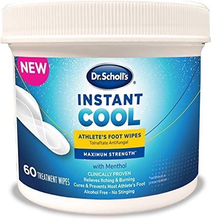 Dr. Scholl's Instant Cool Athlete's Foot Treatment Wipes, 60ct