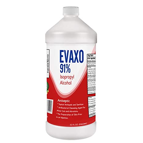 Evaxo Iso Propyl 91% - One Liter Fast Shipping - Made in USA