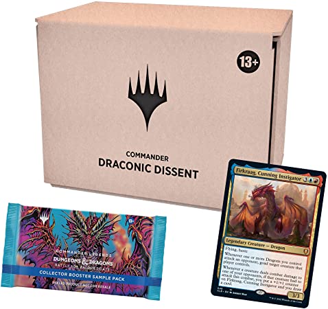 Magic: The Gathering Commander Legends: Battle for Baldur’s Gate Commander Deck – Draconic Dissent   Collector Booster Sample Pack | Minimal Packaging Version