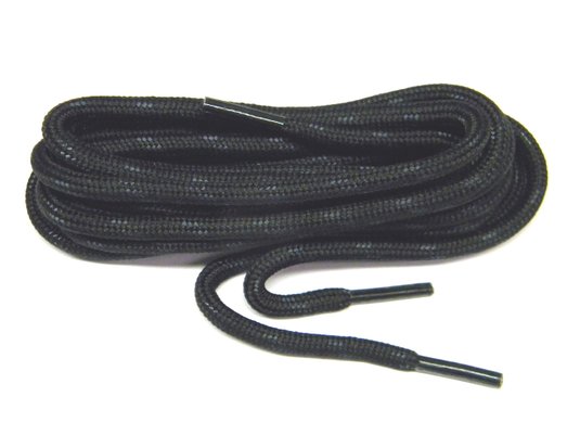 Heavy Duty Kevlar Reinforced Boot Laces Shoelaces (Black W/black Kevlar) 2 Pair Pack