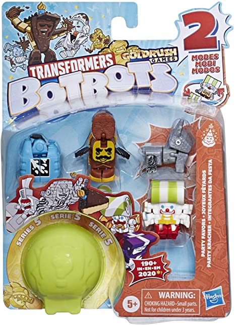 Transformers Toys BotBots Series 5 Party Favors 5-Pack – Mystery 2-in-1 Collectible Figures! Kids Ages 5 and Up by Hasbro