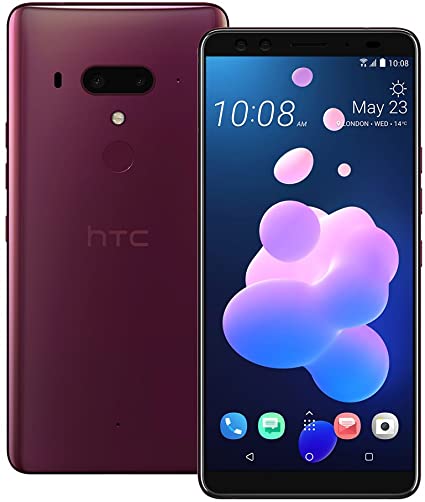 HTC U12 Plus (2Q55100) 6GB/64GB 6.0-inches LTE Dual SIM Factory Unlocked - International Stock No Warranty (Flame Red)