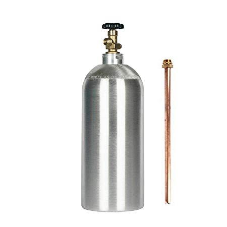 10lb co2 New Aluminum Cylinder with Siphon Tube CGA320 Valve