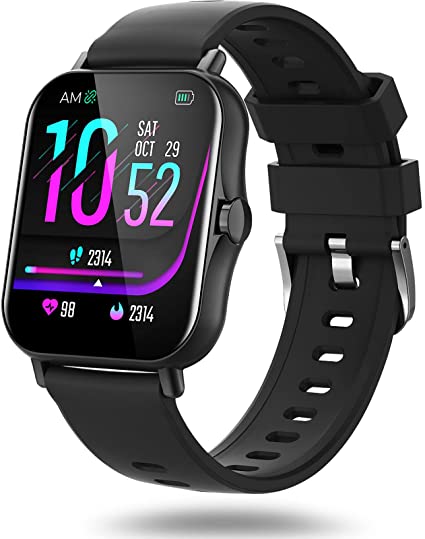 Smart Watch for Men Women, 1.69‘’ Touchscreen Fitness Trackers Blood Pressure Blood Oxygen Heart Rate Sleep Monitor, IP67 Waterproof Fitness Watch with 16 Sports Modes Compatible for Android and iOS