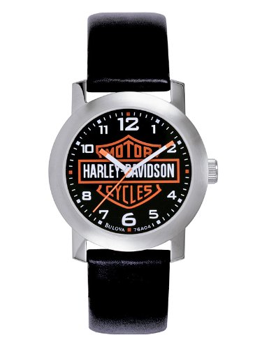Harley Davidson Bulova Mens's Bar & Shield Logo Watch. Tried