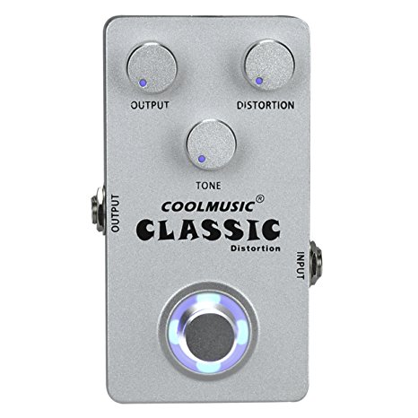 Coolmusic C-DI02 Classic Distortion Pedal Guitar Pedal Effects Bass Pedal