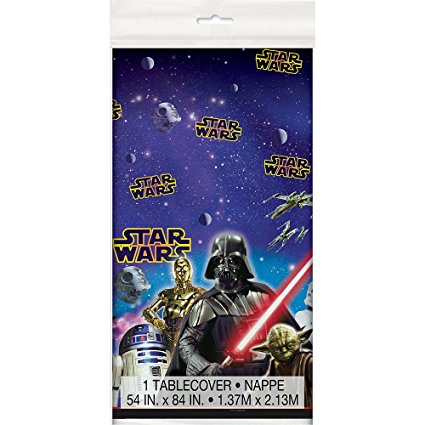 Unique Plastic Star Wars Table Cover, 84-Inch by 54-Inch by Disney