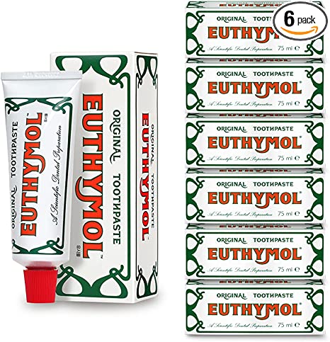 Euthymol Original Toothpaste 75ml (Pack of 6)
