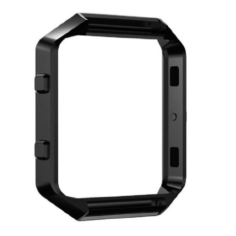 For Fitbit Blaze, Tomplus Stainless Steel Replace Metal Frame For Fitbit Blaze Smart Watch (Black)