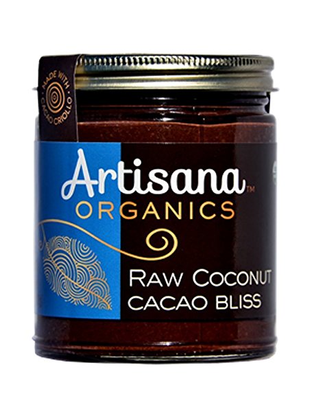 Artisana Organic Raw Coconut Butter, Cacao Bliss, 8 Ounce