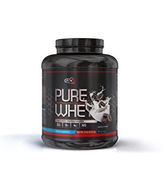 Pure Nutrition USA Pure Whey Protein Powder 5lb (2.27kg, Cookies and Cream)