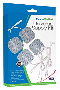 AccuRelief Dual Channel TENS Electrotherapy Pain Relief System … (Supply Kit)