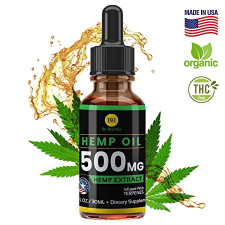 Hemp Oil for Pain & Anxiety Relief 500MG - Made in USA - Better Sleep - Anti-Inflammatory Stress - Natural Hemp Oil for Better Sleep - Pure Hemp Extract Oil - Hemp Seed Oil Organic - Joint Support